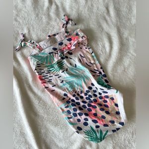 Tropical and Floral onesie top 12m